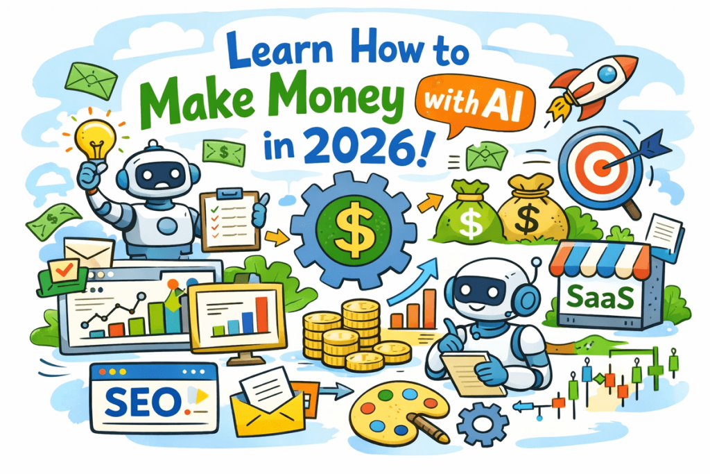 7 ways to make money with AI in 2026 India global infographic